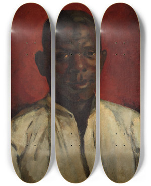 Triptych art skateboard deck of Egge Sturmskrla Mnnerportrt by Egge Sturm-Skrla (1894-1943)