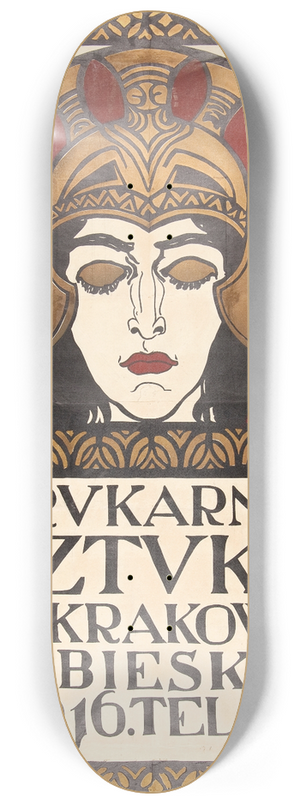 Eugeniusz Ludwik Dbrowa-Dbrowski - Drukarnia Sztuka w Krakowie 8.25 inch art skate deck