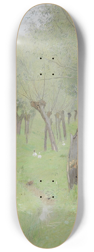 Eugen Jettel - Dorfstrae nach dem Regen 8.25 inch art skate deck