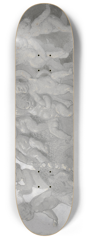 Eugen Klimsch - Ein von Amoretten gebildeter Bacchantenzug 8.25 inch art skate deck