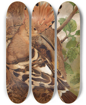Triptych art skateboard deck of Lopaul Robert Huppe by Leo Paul Robert (1851-1923) Triptych art skateboard deck of Lopaul Robert Huppe by Leo Paul Robert (1851-1923)