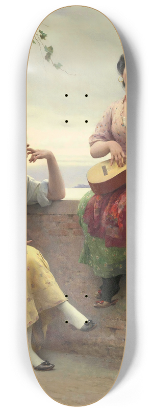 Eugen von Blaas - Venetian Melody 8.25 inch art skate deck