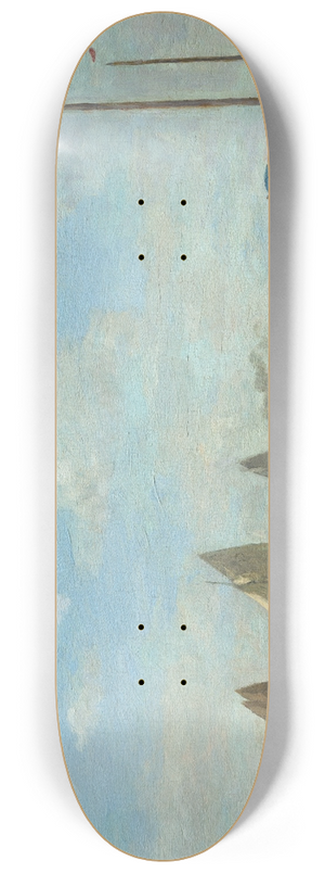 Eugne Boudin - Beach Scene at Trouville 8.25 inch art skate deck