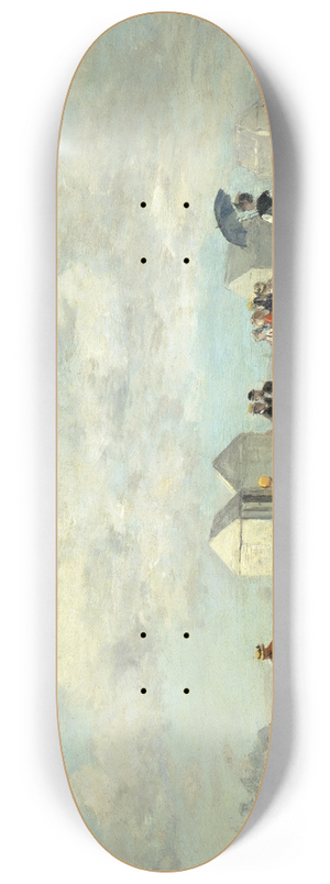 Eugne Boudin - Beach Scene 8.25 inch art skate deck