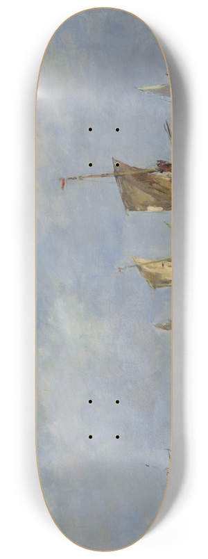 Eugne Boudin - Berck, Lappareillage des barques 8.25 inch art skate deck
