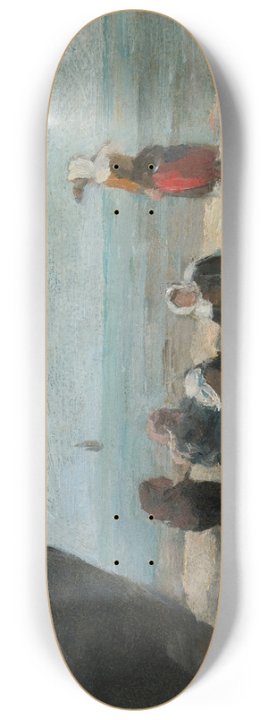Eugne Boudin - Berck. Pcheuses Guettant Le Retour Des Barques 8.25 inch art skate deck