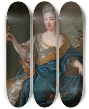 Triptych art skateboard deck of Jeanfranois De Troy Portrait Of A Lady by Jean-Franois de Troy (1679-1752) Triptych art skateboard deck of Jeanfranois De Troy Portrait Of A Lady by Jean-Franois de Troy (1679-1752)