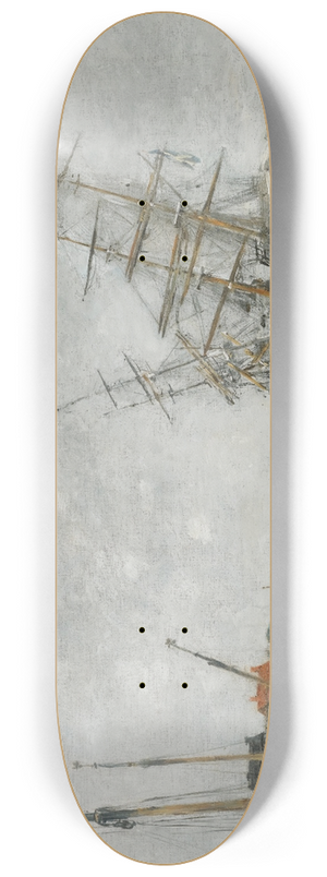 Eugne Boudin - La Touques. Mare Basse 8.25 inch art skate deck