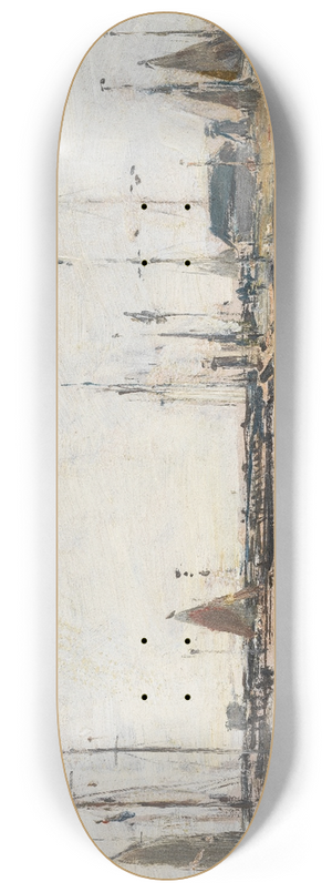 Eugne Boudin - Le sas  Trouville 8.25 inch art skate deck