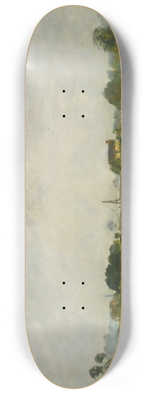 Eugne Boudin - Les Bords De La Touques Pendant Les Grandes Mares 8.25 inch art skate deck