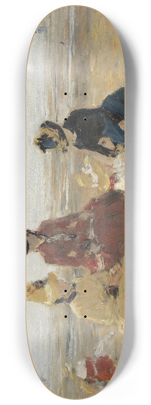 Eugne Boudin - On the Beach,Trouville 8.25 inch art skate deck