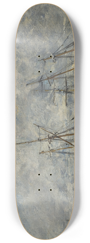 Eugne Boudin - Portrieux, le port mare basse 8.25 inch art skate deck