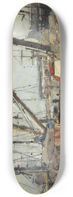 Eugne Boudin - The Trawlers 8.25 inch art skate deck