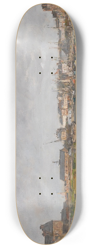 Eugne Boudin - Trouville, Le Port 8.25 inch art skate deck