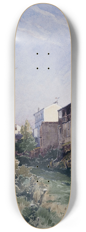 Eugne Bourgeois - Rue de la Fontaine Mulard 8.25 inch art skate deck Eugne Bourgeois - Rue de la Fontaine Mulard 8.25 inch art skate deck
