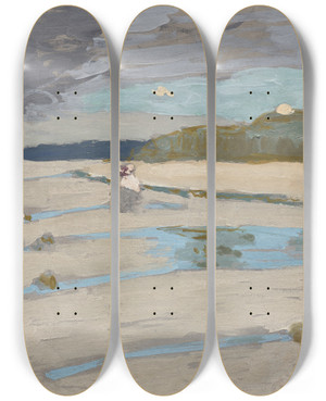 Triptych art skateboard deck of Douard Vuillard The Beach At Saintjacut by douard Vuillard (1868-1940) Triptych art skateboard deck of Douard Vuillard The Beach At Saintjacut by douard Vuillard (1868-1940)