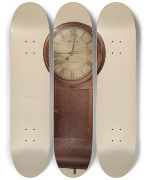 Triptych art skateboard deck of Frank Wenger Wall Clock by Frank Wenger (20-)