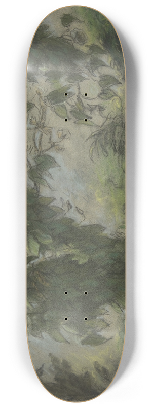 Eugne Delacroix - Arch of Morning Glories, Study for A Basket of Flowers 8.25 inch art skate deck