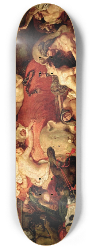 Eugne Delacroix - Death of Sardanapalus 8.25 inch art skate deck