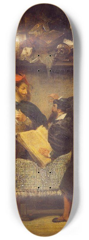Eugne Delacroix - Faust and Mephistopheles 8.25 inch art skate deck