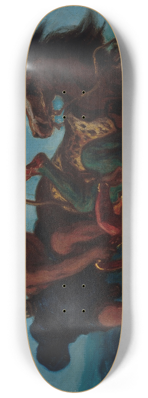 Eugne Delacroix - Hercule vainqueur dHippolyte, reine des Amazones 8.25 inch art skate deck