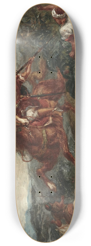 Eugne Delacroix - Le Combat 8.25 inch art skate deck