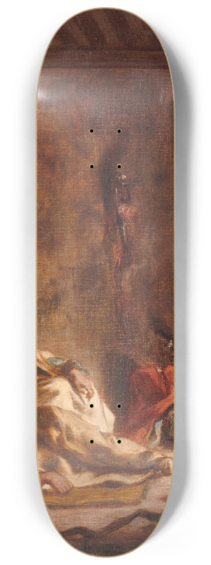 Eugne Delacroix - Le corps de garde  Mekns 8.25 inch art skate deck