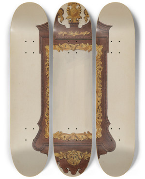 Triptych art skateboard deck of Lorenz Rothkranz Mirror by Lorenz Rothkranz