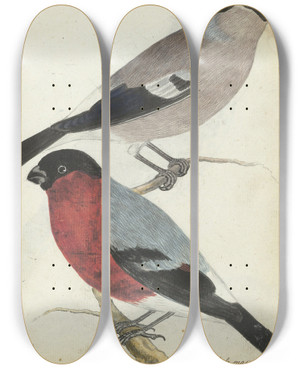 Triptych art skateboard deck of Jan Brandes Vinken by Jan Brandes (1743-1808)