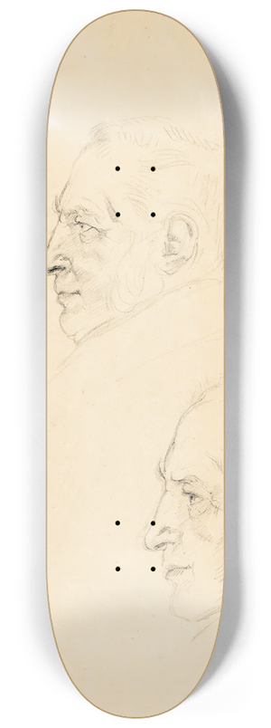 Eugne Delacroix - Tte dhomme 8.25 inch art skate deck