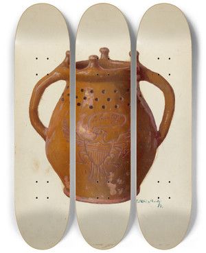 Triptych art skateboard deck of Eugene Shellady Jar by Eugene Shellady