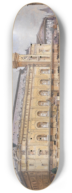 Eugne Galien-Laloue - Gare de Lyon 8.25 inch art skate deck