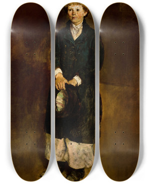 Triptych art skateboard deck of Witold Pruszkowski Portrait Of A Boy by Witold Pruszkowski (1846-1896) Triptych art skateboard deck of Witold Pruszkowski Portrait Of A Boy by Witold Pruszkowski (1846-1896)