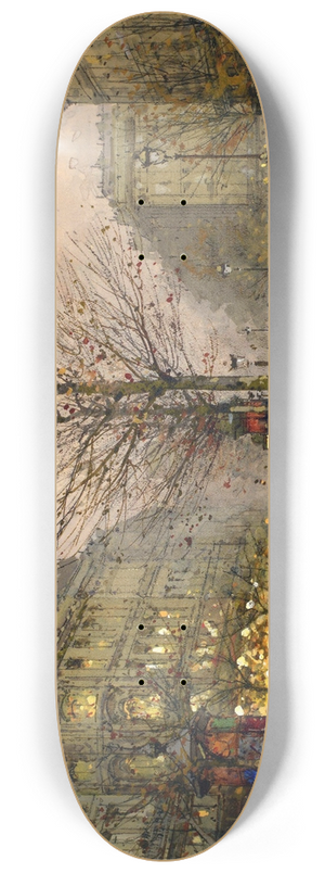 Eugne Galien-Laloue - Les Grands Boulevards, Paris 8.25 inch art skate deck