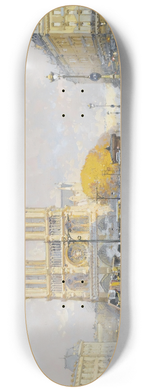 Eugne Galien-Laloue - Notre Dame 8.25 inch art skate deck