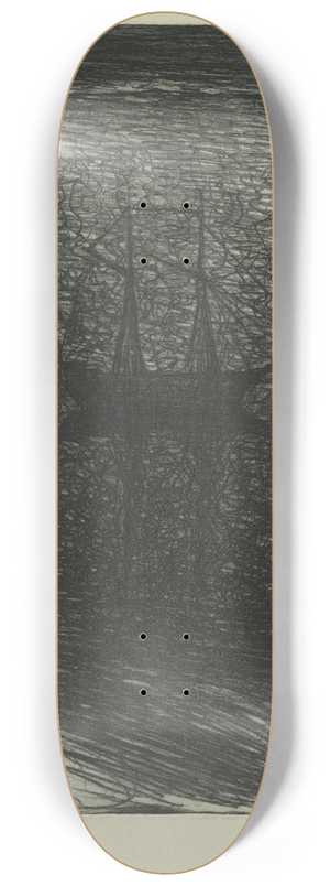 Eugne Jansson - At Dusk 8.25 inch art skate deck
