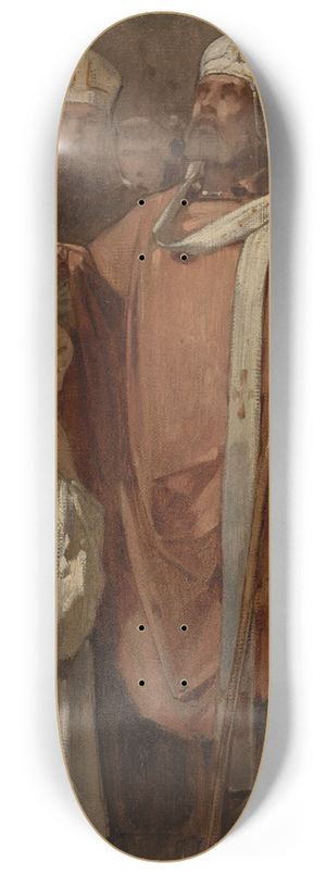 Eugne Mdard - La Conscration de sainte Genevive 8.25 inch art skate deck