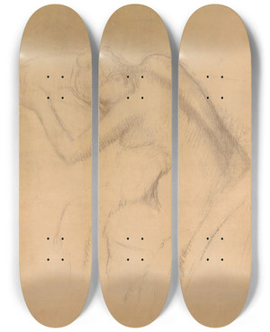 Triptych art skateboard deck of Edgar Degas Femme Nue Assise_1 by Edgar Degas (1834-1917) Triptych art skateboard deck of Edgar Degas Femme Nue Assise_1 by Edgar Degas (1834-1917)