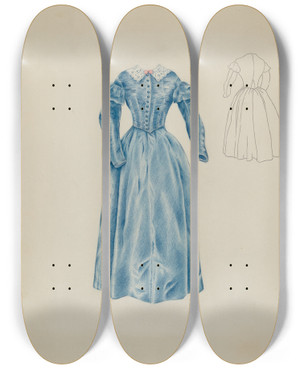 Triptych art skateboard deck of Ray Price Dress_1 by Ray Price (20-)