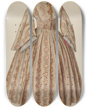 Triptych art skateboard deck of Paul Ward Dress by Paul Ward (20-)