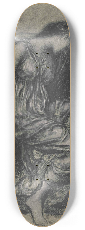 Evelyn De Morgan - Study for In Memoriam 8.25 inch art skate deck Evelyn De Morgan - Study for In Memoriam 8.25 inch art skate deck