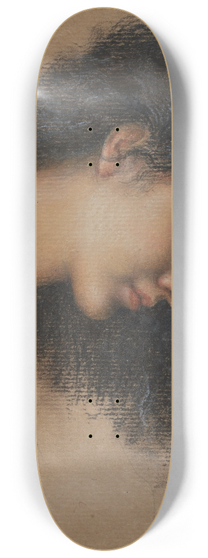 Evelyn De Morgan - Study of female head for The Cadence of Autumn 8.25 inch art skate deck Evelyn De Morgan - Study of female head for The Cadence of Autumn 8.25 inch art skate deck
