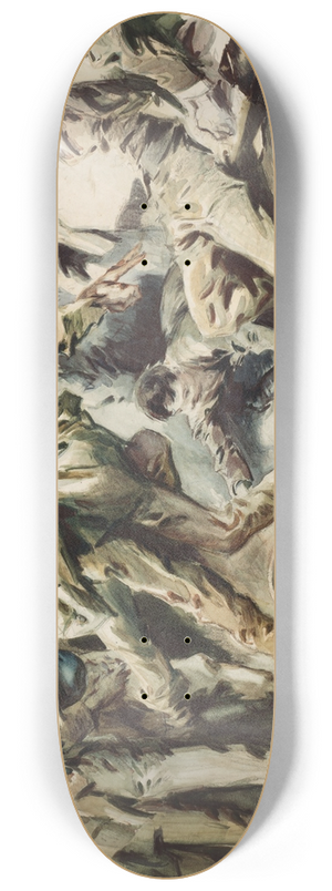 Everett Shinn - Bowling the Bowler 8.25 inch art skate deck