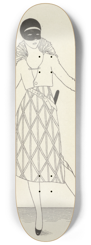 Fabius - Journal des Dames et des Modes, Costumes Parisiens, 1914, No. 152 8.25 inch art skate deck