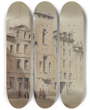 Triptych art skateboard deck of Augustesbastien Bnard Tour Des Plerins Restes De Lglise Saint Jean De Latran by Auguste-Sbastien Bnard (1810-1873) Triptych art skateboard deck of Augustesbastien Bnard Tour Des Plerins Restes De Lglise Saint Jean De Latran by Auguste-Sbastien Bnard (1810-1873)