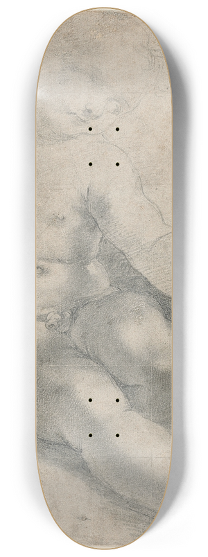 Federico Barocci - Study for the Christ Child in the Madonna of S. Simone 8.25 inch art skate deck