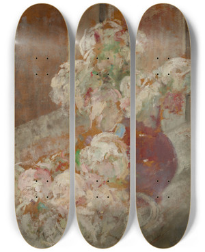Triptych art skateboard deck of Olga Boznanska Flowers_2 by Olga Boznanska (1865-1940) Triptych art skateboard deck of Olga Boznanska Flowers_2 by Olga Boznanska (1865-1940)