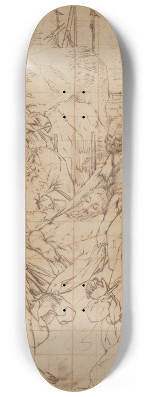 Federico Barocci - The Entombment of Christ 8.25 inch art skate deck