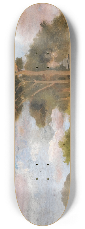 Federico Rossano - Naples, A View of Vesuvius from Portici 8.25 inch art skate deck Federico Rossano - Naples, A View of Vesuvius from Portici 8.25 inch art skate deck