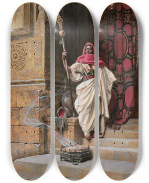 Triptych art skateboard deck of Ludwig Deutsch The Guard by Ludwig Deutsch (1855-1935) Triptych art skateboard deck of Ludwig Deutsch The Guard by Ludwig Deutsch (1855-1935)